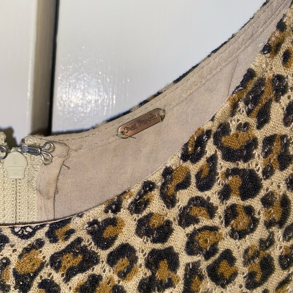 FREE PEOPLE LEOPARD PRINT OMBRÉ DRESS - Picture 6 of 6